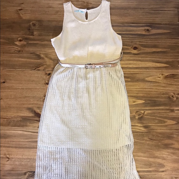 Maurices: Cream Maxi dress Sz XL - Picture 4 of 7